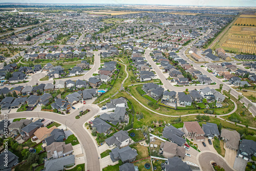 Aerial views of the Willowgrove neighborhood of Saskatoon © Scott Prokop