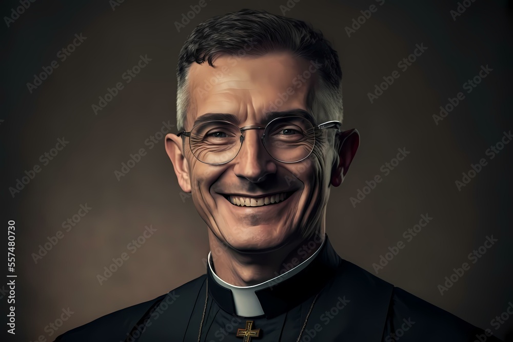 Fototapeta premium A man wearing glasses - Generative AI