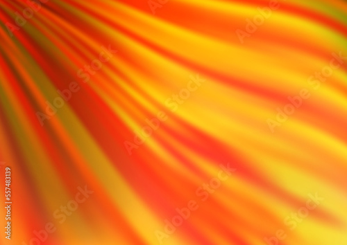 Light Yellow, Orange vector template with bent ribbons.