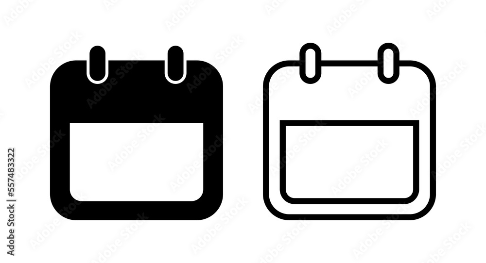 Calendar icon vector illustration. Calender sign and symbol. Schedule icon symbol Calendar icon vector illustration. Calender sign and symbol. Schedule icon symbol
