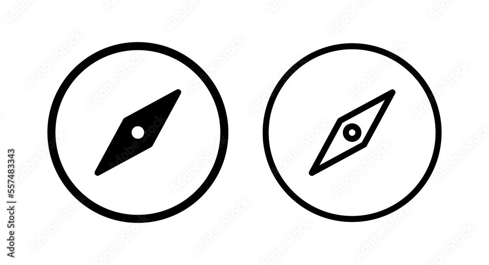 Compass icon vector illustration. arrow compass icon sign and symbol Compass icon vector illustration. arrow compass icon sign and symbol