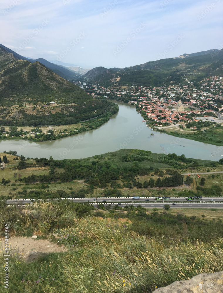Naklejka premium Mzheta, Georgien 