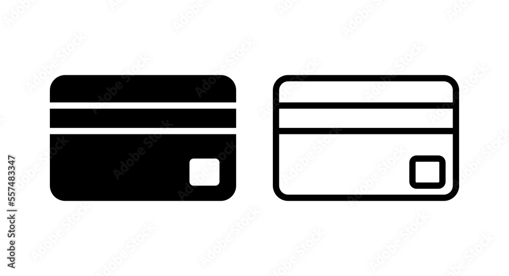 Credit card icon vector illustration. Credit card payment sign and symbol Credit card icon vector illustration. Credit card payment sign and symbol