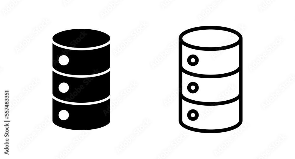 Database icon vector illustration. database sign and symbol Database icon vector illustration. database sign and symbol