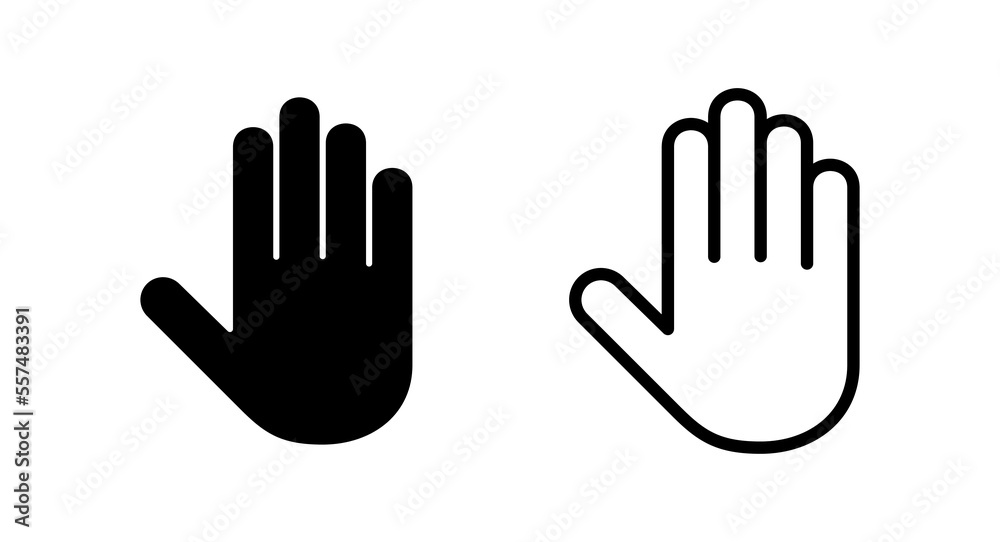 Hand icon vector illustration. hand sign and symbol. hand gesture Hand icon vector illustration. hand sign and symbol. hand gesture