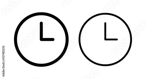 Clock icon vector illustration. Time sign and symbol. watch icon