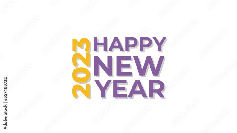 Happy New Year 2023. A template for cyclic 4K animation for the new year. Happy New Year 2023. A template for cyclic 4K animation for the new year.