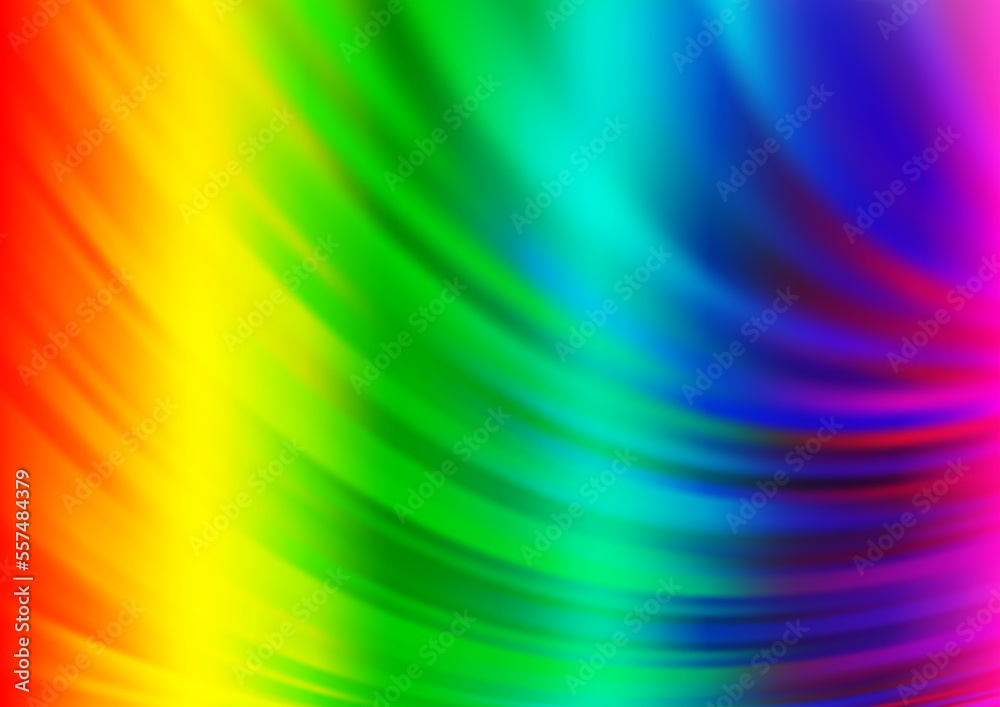 Obraz premium Light Multicolor, Rainbow vector background with lava shapes.