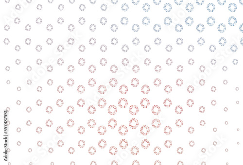 Light blue  red vector backdrop with dots.