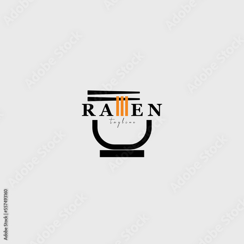 ramen logo vector illustration design
