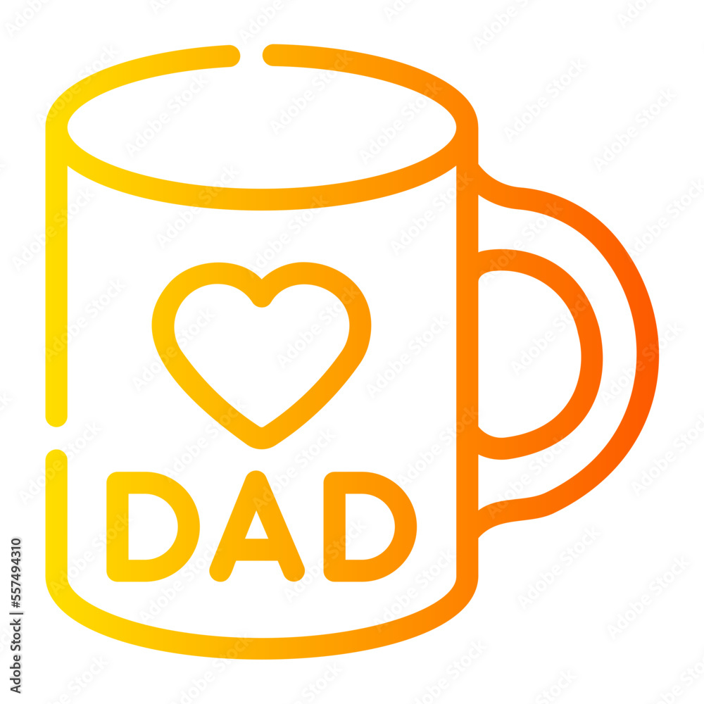 mug gradient icon mug gradient icon