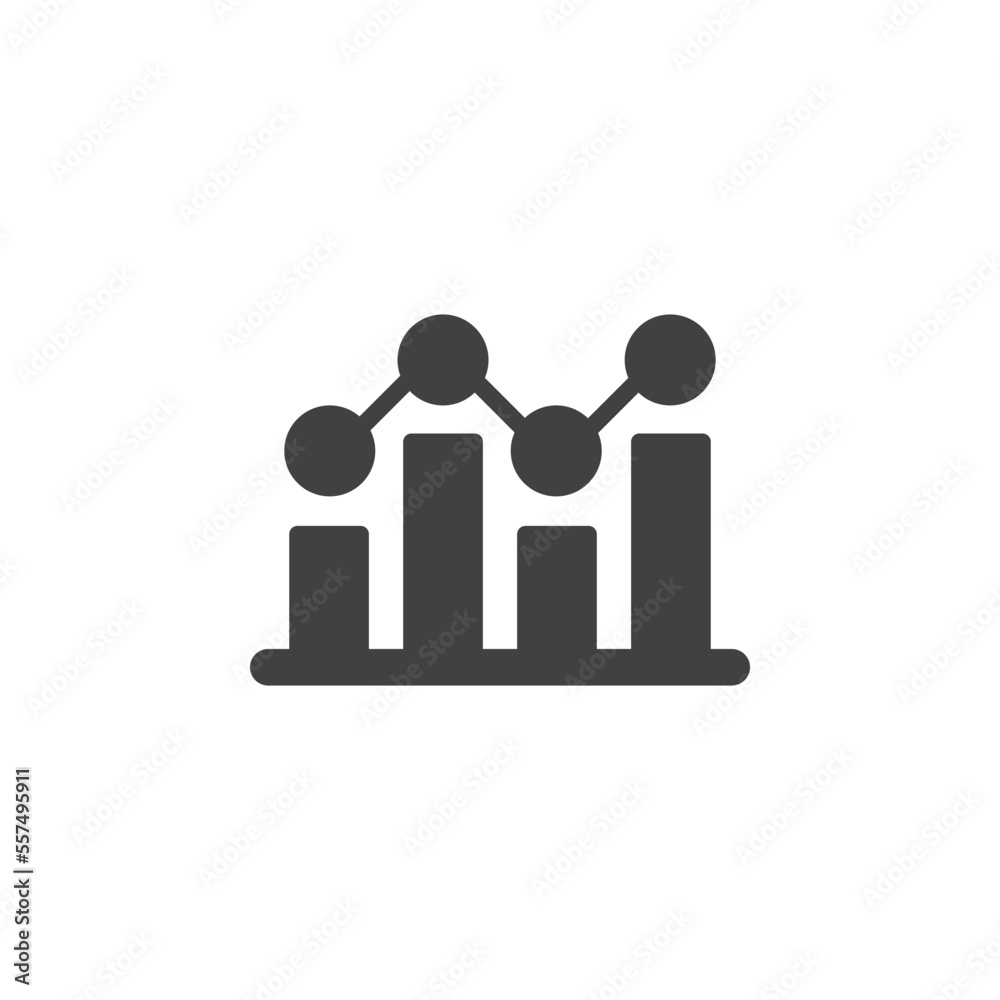 growing graph icon vector illustration growing graph icon vector illustration