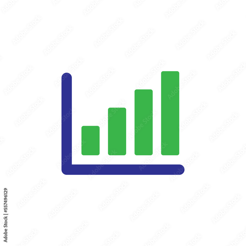 growing graph icon vector illustration growing graph icon vector illustration