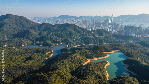 Kowloon Reservoir Dam, Kam Shan Country Park, Hong Kong 2 March 2022
