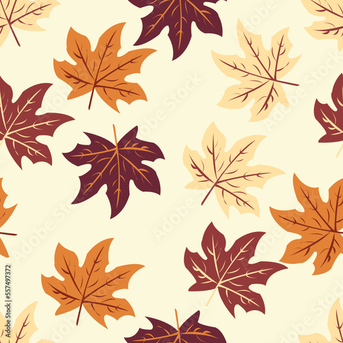 leaves autumn pattern seamless