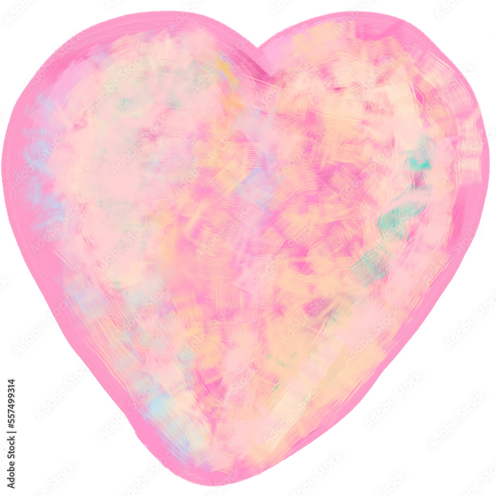 Heart painting hand drawn, element for valentine. Heart painting hand drawn, element for valentine.