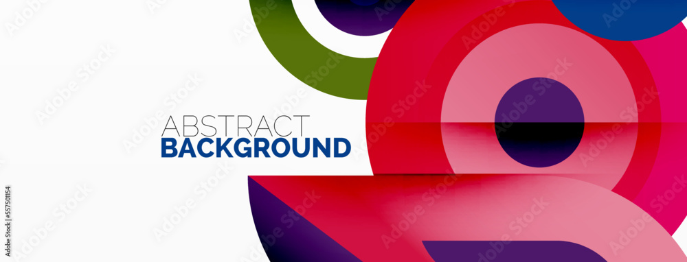 Abstract round shapes background. Minimalist decoration. Geometric background with circles and rings Abstract round shapes background. Minimalist decoration. Geometric background with circles and rings