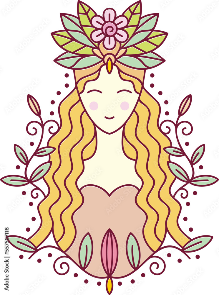 Beautiful And Elegant Nature Women Illustration Vol - 4 Beautiful And Elegant Nature Women Illustration Vol - 4