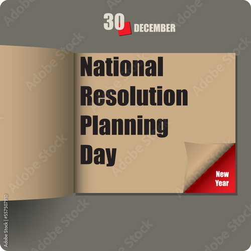 National Resolution Planning Day