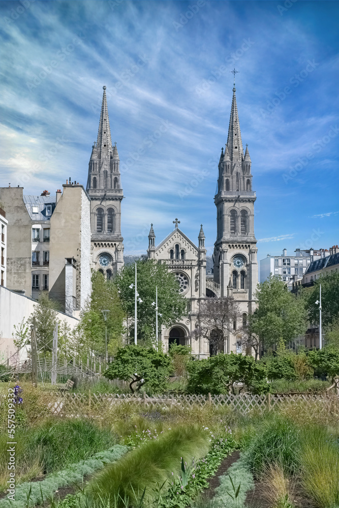 Paris, Saint-Ambroise church, boulevard Voltaire in the 11e arrondissement
