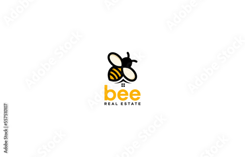 bee and real estate logo design templates
