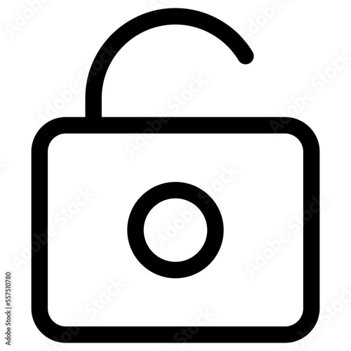 unlock line icon