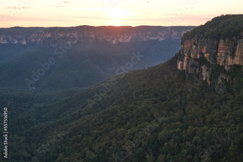 view of the mountains at Govetts Leap lookout