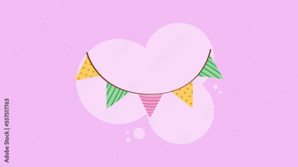 party garlands hanging decorative animation party garlands hanging decorative animation