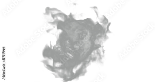 isolated steam or gas smoke texture for fire or hot temperature, in png format with transparent background.