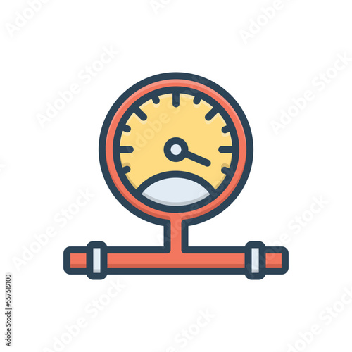 Color illustration icon for max