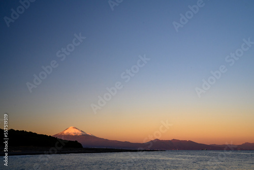 三保の松原 富士山 夕暮れ