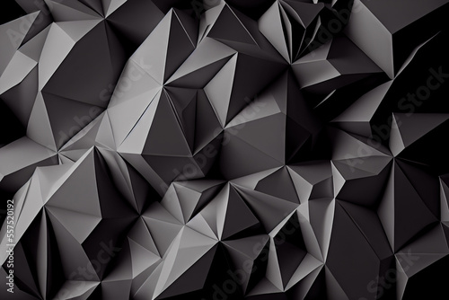 Abstract polygonal background, Generative AI