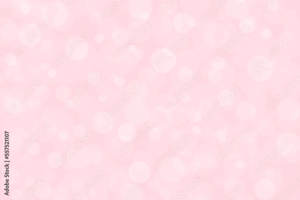 Abstract pink and white bokeh shiny light background. Valentine, New Year, Christmas and all celebration background concept.