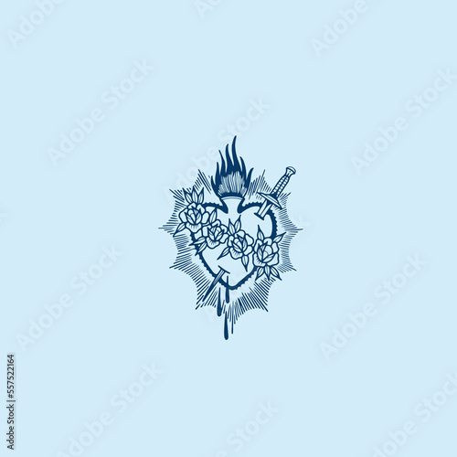 THESE HIGH QUALITY SACRED HEART JESUS VECTOR FOR USING VARIOUS TYPES OF DESIGN WORKS LIKE T-SHIRT, LOGO, TATTOO AND HOME WALL DESIGN