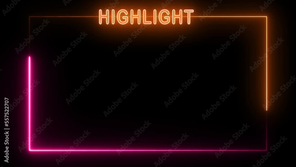 glowing sign with light glowing sign with light