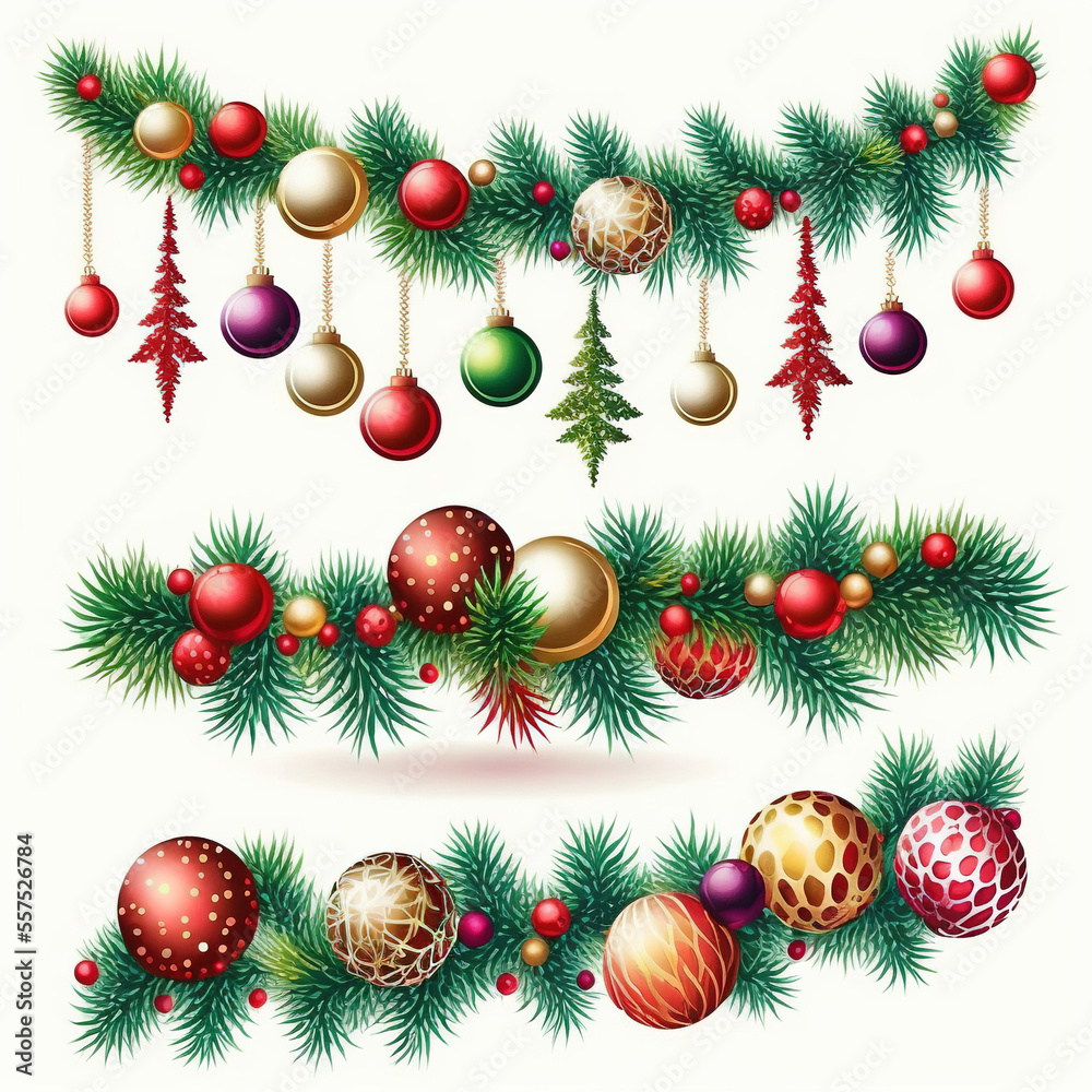 christmas, new year decorations, white background christmas, new year decorations, white background