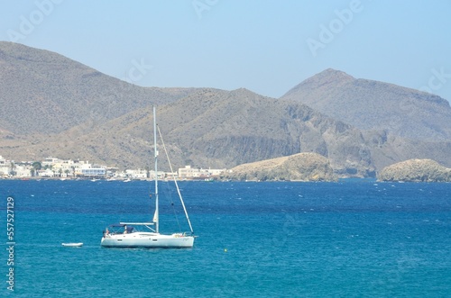 Navegando frente a La Isleta del Moro, Cabo de Gata, Almería photo