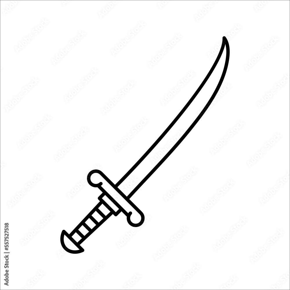 knight sword icon.Vector illustration isolated on white background. EPS 10
