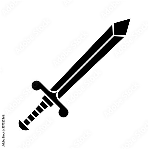 knight sword icon.Vector illustration isolated on white background. EPS 10