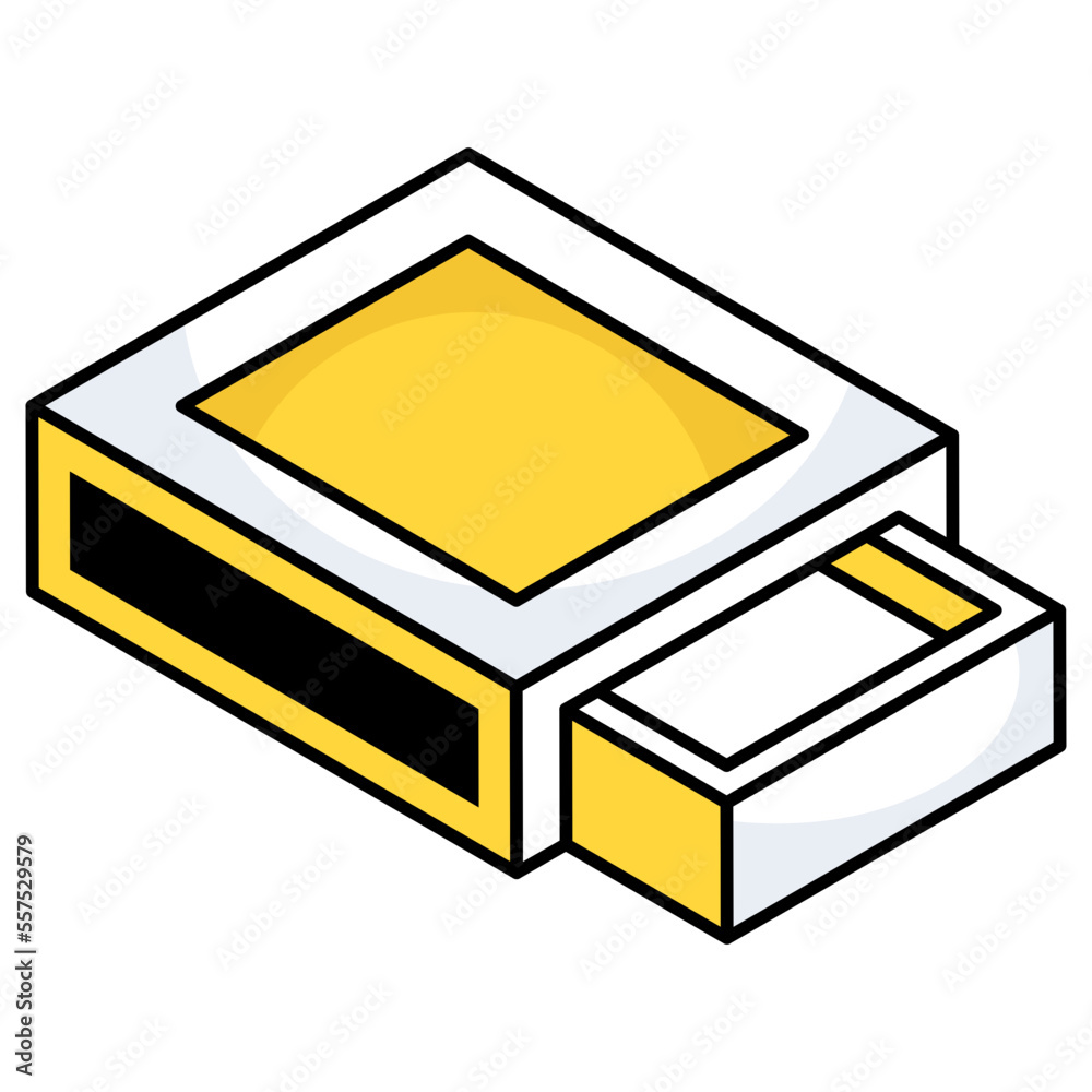An icon design of matchbox An icon design of matchbox