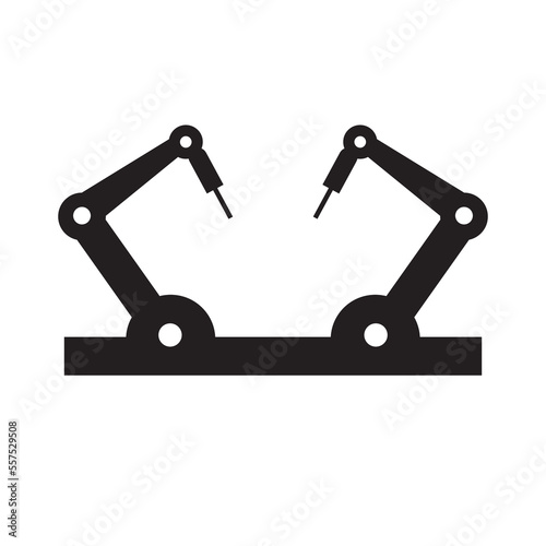 industrial automatic machine icon. solid icon, glyph, silhouette