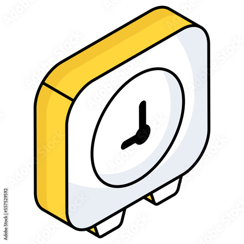 A creative design icon of clock 