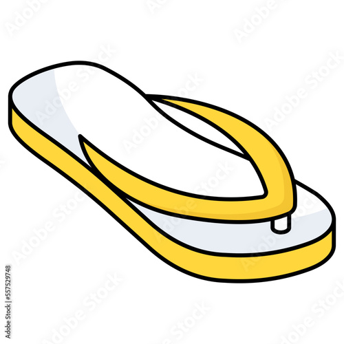 An icon design of flip flop