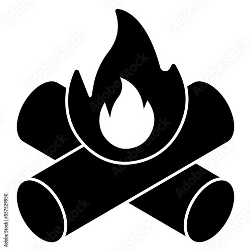 Perfect design icon of fireplace 