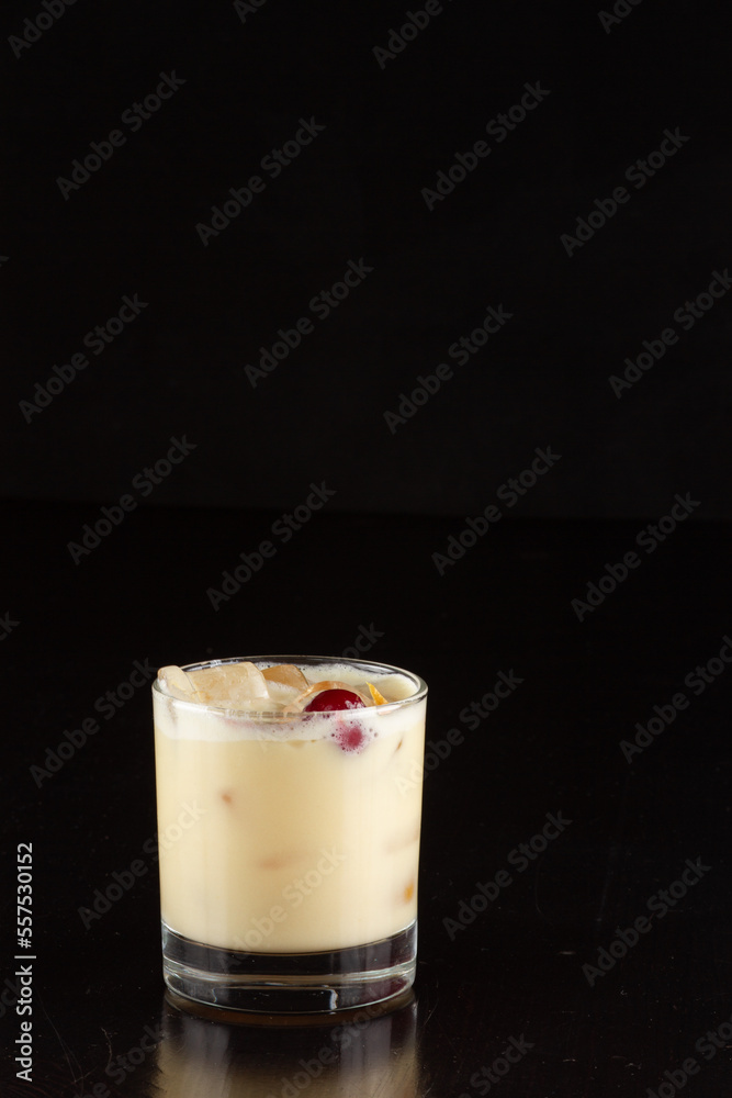 alcoholic cocktail for the menu bar or restaurant