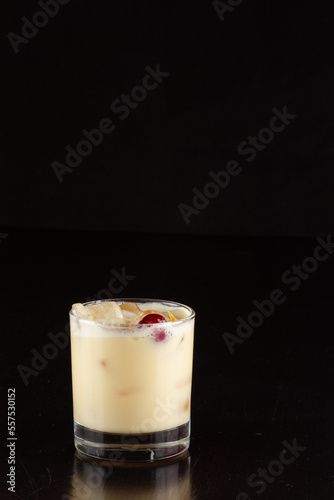 alcoholic cocktail for the menu bar or restaurant