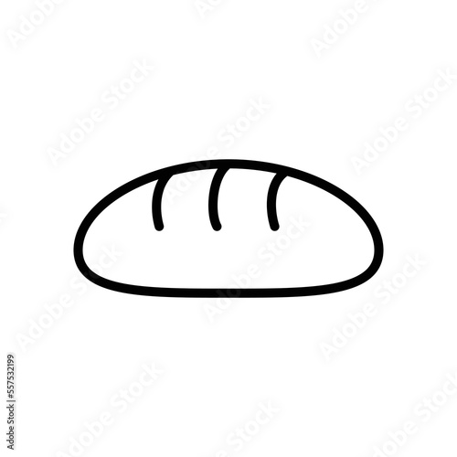 bread icon vector design template in white background © sugeng rawuh
