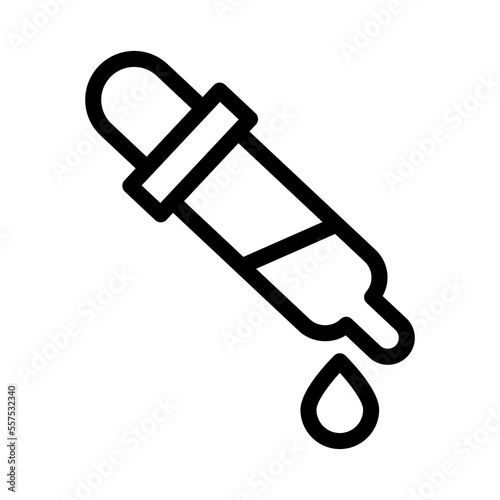 pipette line icon illustration vector graphic