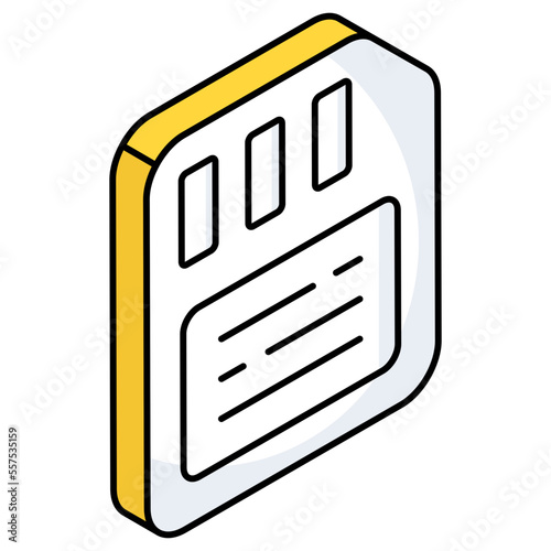 A creative design icon of mobile sim 