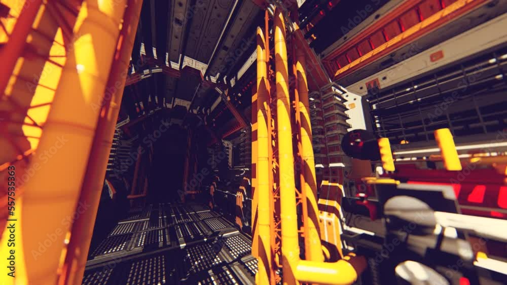Fantasy ship corridor